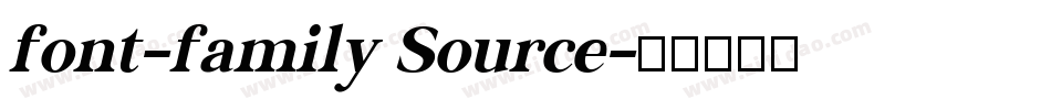 font-family Source字体转换
